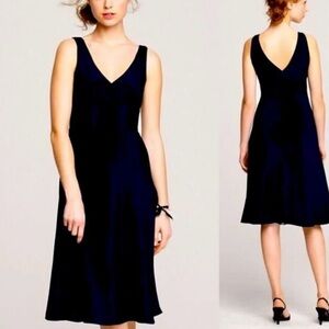 Laundry By Shelli Segal Black Dress Sz 4 100% Silk